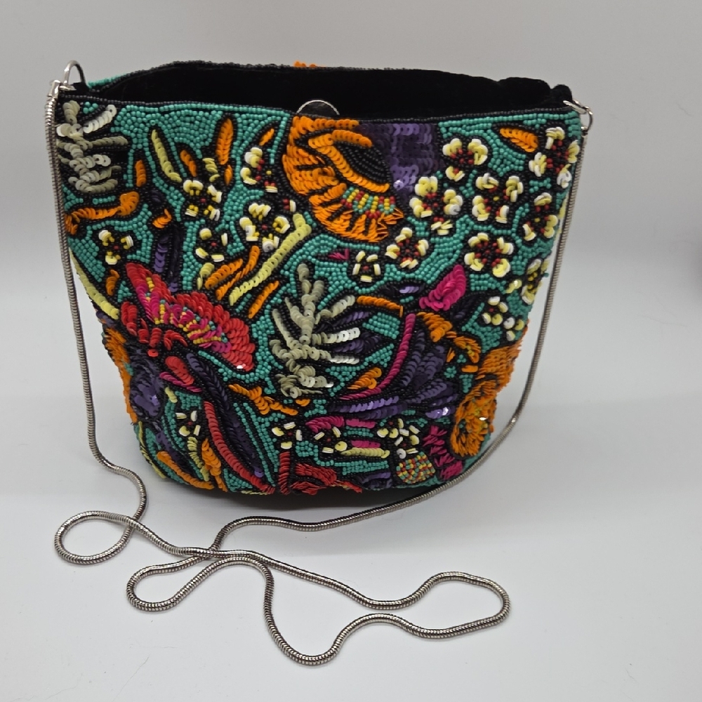 Sole Society Colorful Embroidered Crossbody Bag